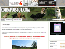 Tablet Screenshot of koirapuistot.com